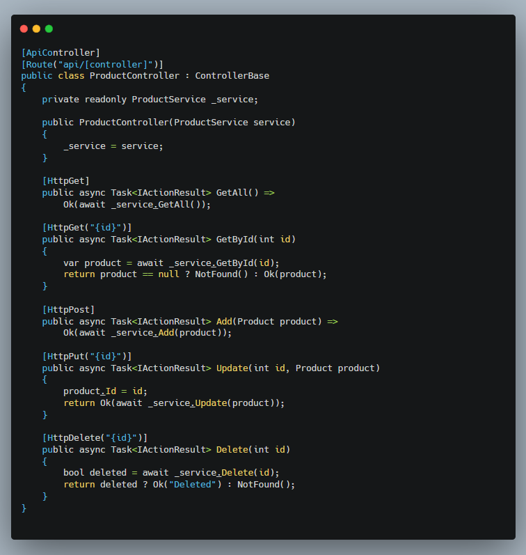 asp.net core 8 crud operation
