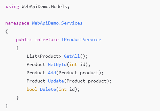 ASP.NET Core Web API tutorial example